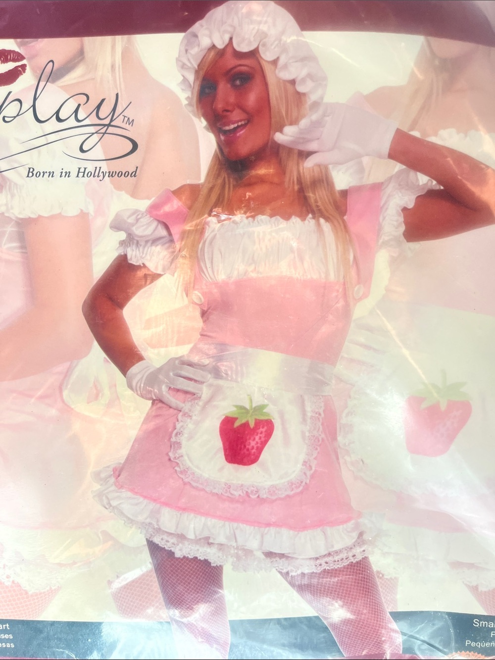 Forplay Pink Strawberry Apron Party Dress Costume
Halloween Costume 
NWT